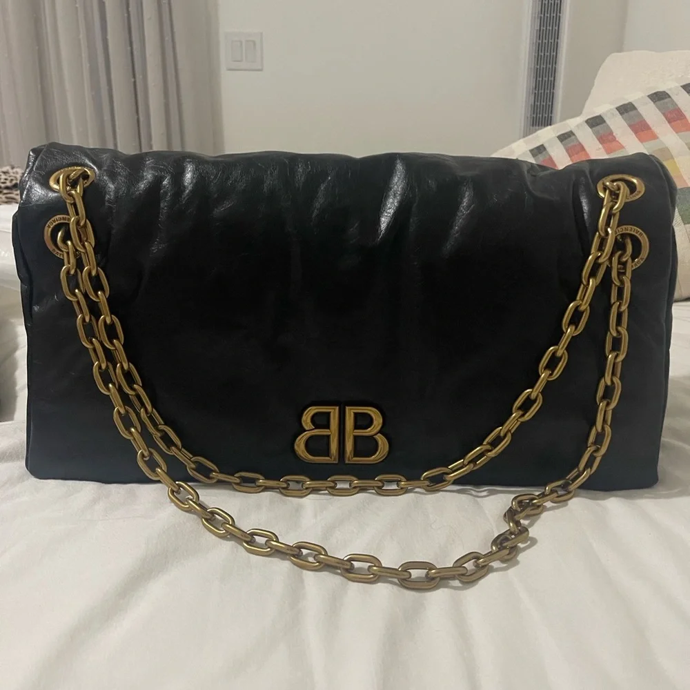 Balenciaga Monaco Large Chain Bag - Picture 5 of 9